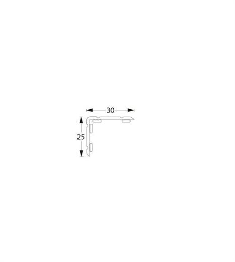 Billede af Vinkelprof.30x25mm MAT